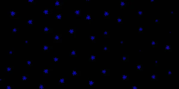 深蓝色矢量背景 带有Covid 19符号 色彩斑斓的抽象图解 带有梯度医学形状 用于健康保护的墙纸 — 图库矢量图片