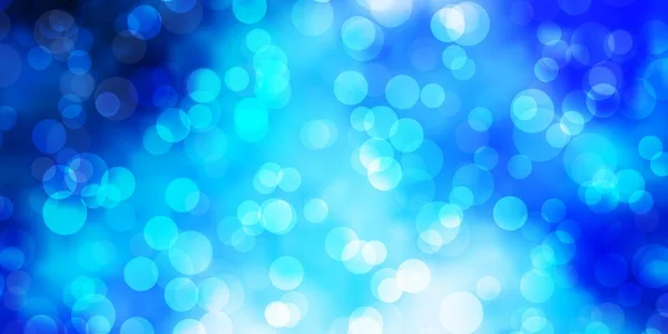 Темный Синий Векторный Фон Пузырями Абстрактные Красочные Диски Простом Градиентном — стоковый вектор