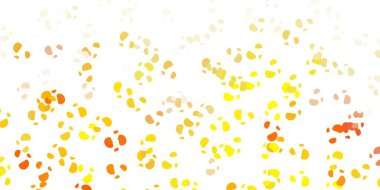 Kaotik şekilli açık sarı vektör arkaplanı. Soyut tarzda renkli şekilli bir illüstrasyon. Cep telefonları için arka plan.