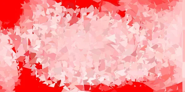 Disposition Polygonale Géométrique Vectorielle Rouge Clair Illustration Verre Cassé Avec — Image vectorielle