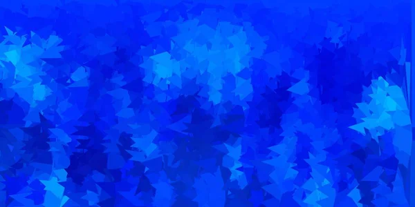 Modello Mosaico Triangolo Vettoriale Blu Scuro Illustrazione Astratta Colorata Con — Vettoriale Stock