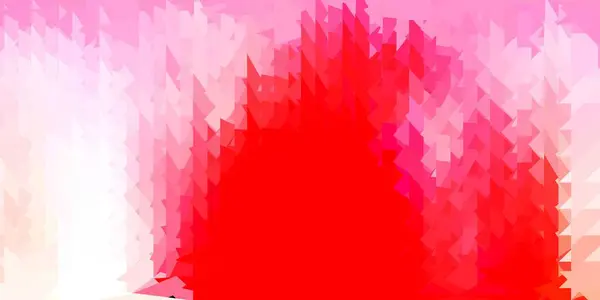 Lys Rød Vektor Trekant Mosaik Baggrund Elegant Abstrakt Illustration Med – Stock-vektor