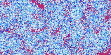 Açık mavi, renkli kar taneleri olan kırmızı vektör deseni. Buzlu, karlı, kar taneli basit bir çizim. Yeni yıl tasarımı için poster ve afiş.