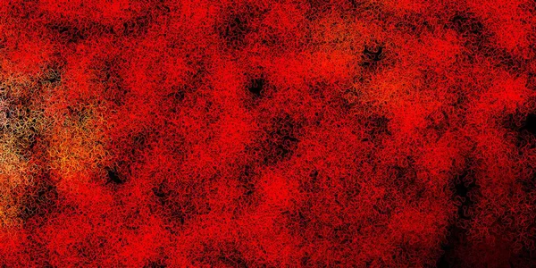Tmavě Červená Žlutá Vektorová Šablona Křivými Čárami Abstraktní Ilustrace Křivkami — Stockový vektor