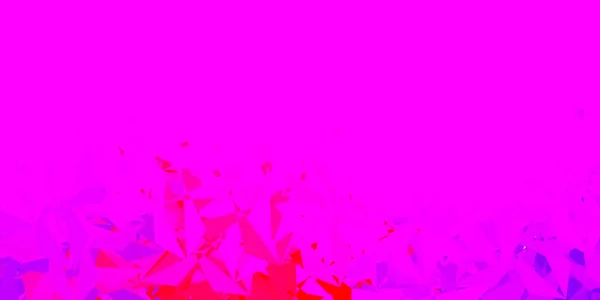 Světle Fialová Růžová Mozaika Vektorového Trojúhelníku Ilustrace Stylu Rozbitého Skla — Stockový vektor