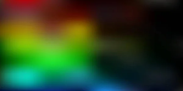 Modèle Flou Vectoriel Multicolore Foncé Illustration Floue Dégradé Abstrait Dans — Image vectorielle