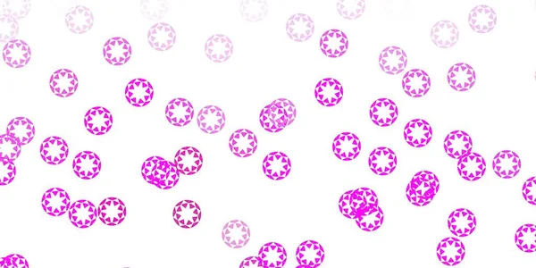 Fondo Vectorial Rosa Claro Con Burbujas Ilustración Colorida Con Puntos — Vector de stock