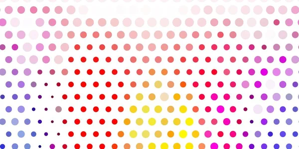 明るい赤 黄色のベクトルの背景 自然のスタイルでグラデーションドットとカラフルなイラスト ビジネス広告のパターン — ストックベクタ