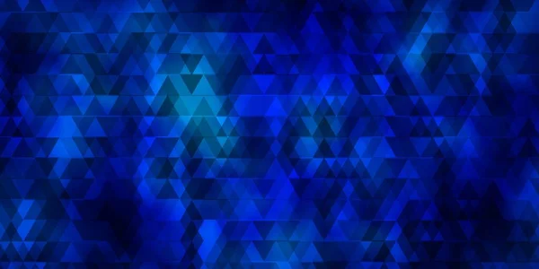Plantilla Vectorial Azul Oscuro Con Líneas Triángulos Ilustración Degradado Moderno — Vector de stock