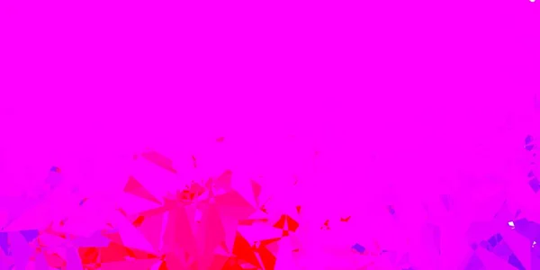 Licht Paars Roze Vector Poly Driehoek Lay Out Abstracte Illustratie — Stockvector