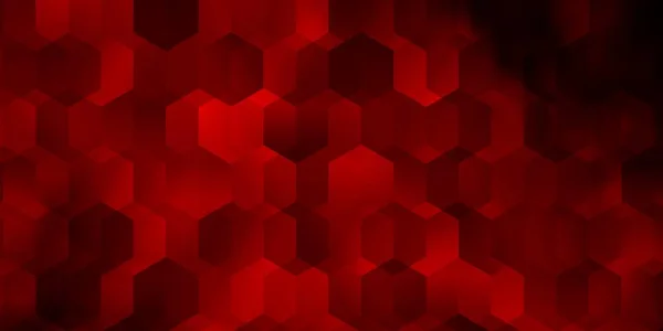 Темно Червоний Векторний Шаблон Шестикутному Стилі Абстрактна Ілюстрація Барвистими Гексагонами — стоковий вектор