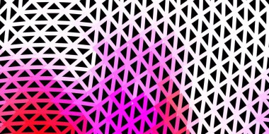 Açık pembe, sarı vektör eğimli çokgen tasarımı. Soyut üçgenlerle dekoratif renkli çizimler. Çok amaçlı uygulama tasarımı.