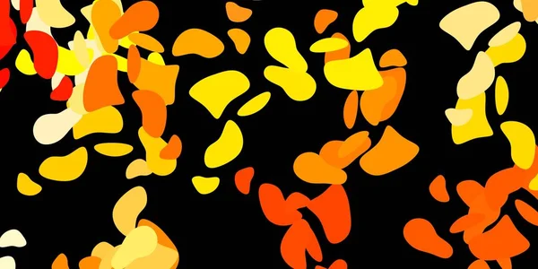 Σκούρο Πορτοκαλί Διάνυσμα Φόντο Χαοτικά Σχήματα Πολύχρωμη Απεικόνιση Απλά Σχήματα — Διανυσματικό Αρχείο