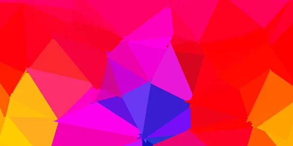 淡いピンク 黄色のベクトルグラデーション多角形の壁紙 グラデーションの三角形のカラフルな抽象的なイラスト Webアプリの壁紙 — ストックベクタ