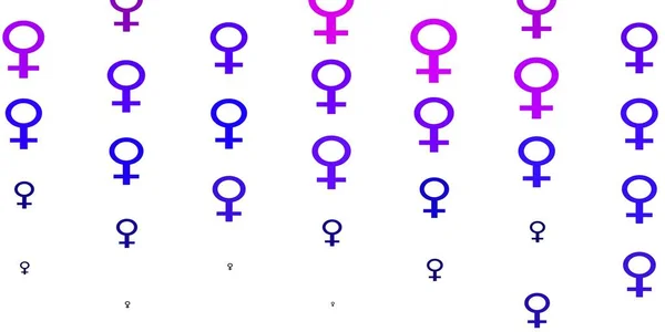 浅紫色 粉红矢量模板与女商人的标志 说明妇女的力量和力量的迹象 网站的优雅背景 — 图库矢量图片