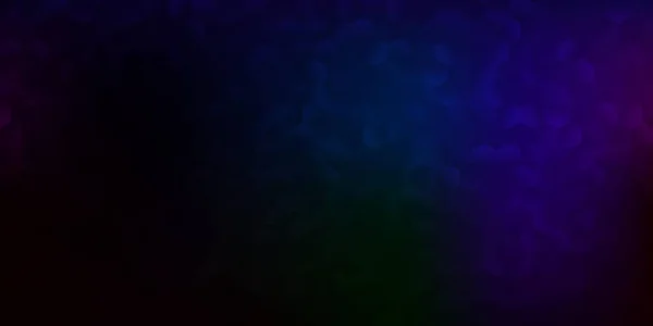 Тёмная Многоцветная Векторная Текстура Красочными Шестиугольниками Умная Абстрактная Иллюстрация Цветными — стоковый вектор