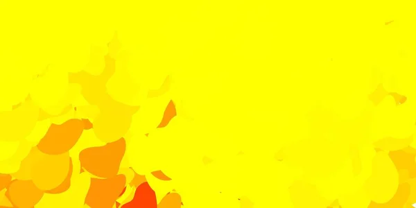 Padrão Vetorial Amarelo Claro Com Formas Abstratas Formas Abstratas Coloridas —  Vetores de Stock