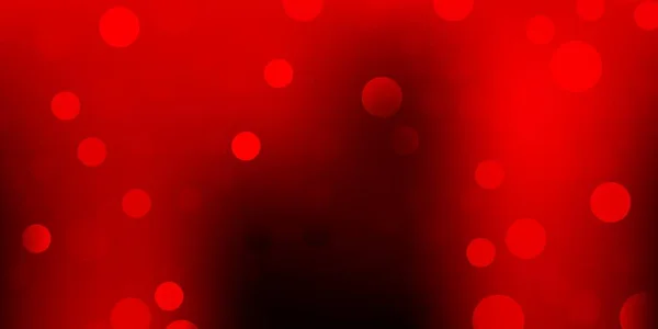 Modèle Vectoriel Rouge Foncé Jaune Avec Des Cercles Illustration Abstraite — Image vectorielle
