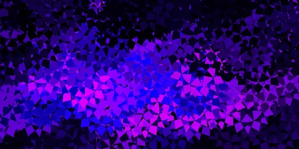 Modèle Vectoriel Violet Foncé Avec Des Formes Triangulaires Illustration Matériel — Image vectorielle