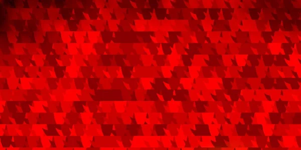 Rosso Chiaro Disposizione Vettoriale Gialla Con Linee Triangoli Bella Illustrazione — Vettoriale Stock
