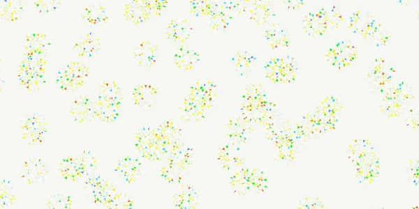 Modèle Doodle Vectoriel Multicolore Clair Avec Des Fleurs Fleurs Colorées — Image vectorielle