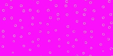 Açık pembe, noktalı yeşil vektör arkaplanı. Renkli damlaları olan soyut parlak bir illüstrasyon. Duvar kağıtları, perdeler için desen.