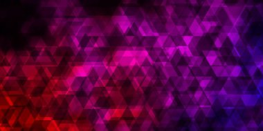 Çizgileri ve üçgenleri olan açık pembe vektör düzeni. Renkli üçgenli modern gradyan çizimi. Posterler ve afişler için en iyi tasarım.