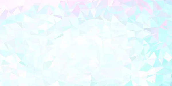 Light Pink Blue Vector Abstract Triangle Template Illustration Broken Glass — Stock Vector