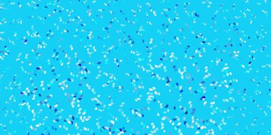 Rastgele biçimlerde açık mavi vektör arkaplanı. Basit bir şekilde gradyan olan renkli soyut biçimler. İşiniz için akıllı tasarım.