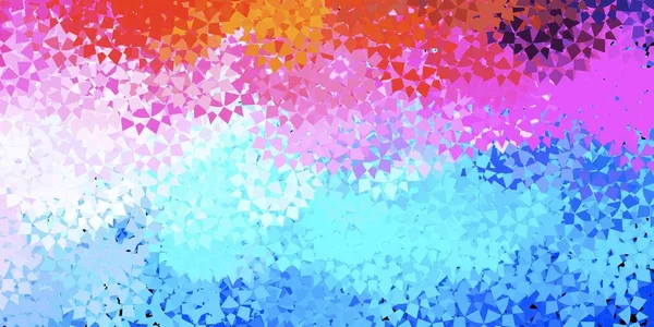 Heller Mehrfarbiger Vektorhintergrund Mit Polygonalen Formen Webmaterialillustration Mit Bunten Abstrakten — Stockvektor