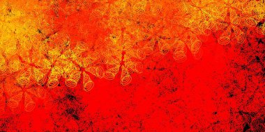 Koyu kırmızı, küreli sarı vektör deseni. Renkli çember şekilli modern soyut illüstrasyon. Web siteleri için desen.