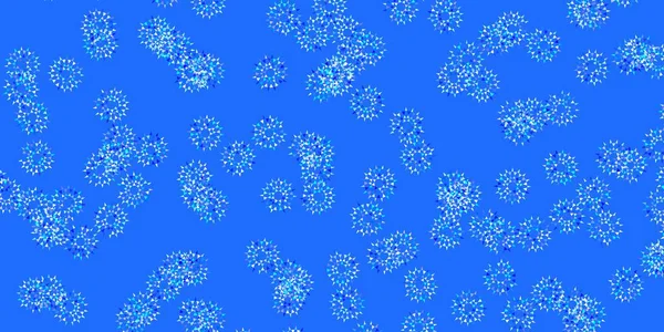 Светло Синий Векторный Дудл Искушают Цветами Градиентные Красочные Абстрактные Цветы — стоковый вектор
