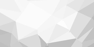 Açık gri vektör mozaik arkaplan. Soyut üçgenlerle dekoratif renkli çizimler. Web siteleri için akıllı desen.