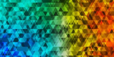 Açık mavi, çizgileri ve üçgenleri olan sarı vektör deseni. Basit formda soyut biçimdeki üçgenler. Web siteleri için desen.