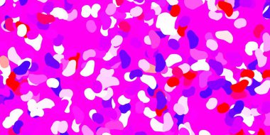 Açık mavi, soyut şekilli kırmızı vektör deseni. Basit gradyan şekilli renkli bir çizim. Cep telefonları için arka plan.