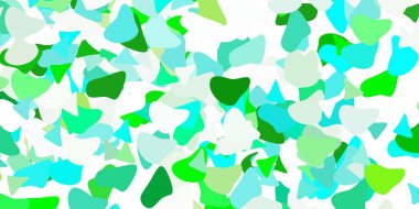 Açık mavi, sarı vektör arkaplan ve rastgele formlar. Soyut tarzda, gradyan formlarda basit tasarım. Reklamlarınız için modern tasarım.