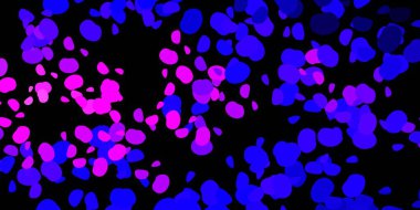 Koyu mor, soyut şekilli pembe vektör deseni. Basit gradyan şekilli renkli bir çizim. İşiniz için akıllı tasarım.