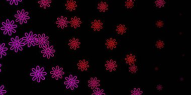 Soyut şekilli koyu pembe, sarı vektör deseni. Gradyan rastgele formlarla modern soyut illüstrasyon. İşiniz için akıllı tasarım.