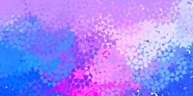 Açık mavi, kırmızı vektör arkaplan ve çokgen formlar. Renkli soyut üçgenli web materyali çizimi. Terfi modelleri.