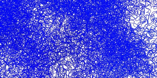 Темно Синий Векторный Рисунок Изогнутыми Линиями Яркая Иллюстрация Круговыми Дугами — стоковый вектор