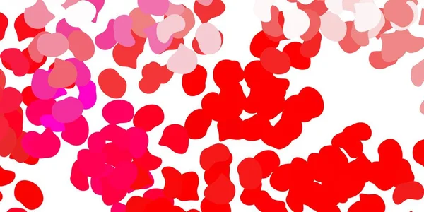 Светло Розовый Красный Векторный Узор Красными Вставками Красочные Абстрактные Формы — стоковый вектор