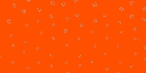 Светло Оранжевая Векторная Компоновка Окружностями Современная Абстрактная Иллюстрация Красочными Фигурами — стоковый вектор