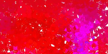 Koyu pembe, kırmızı vektör geometrik çokgen duvar kağıdı. Soyut üçgenlerle dekoratif renkli çizimler. Web uygulamalarınız için duvar kağıdı.