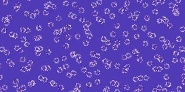 Lekeli açık mor vektör arkaplanı. Doğa tarzında renkli noktaları olan soyut illüstrasyon. İş ilanları için şablon.