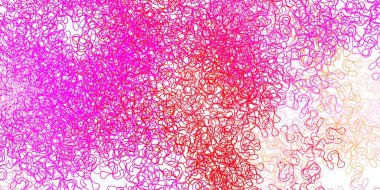 Dairesel yay ile açık mor vektör arkaplanı. Eğimli renkli geometrik örnekler var. Web siteleri, iniş sayfaları için desen.