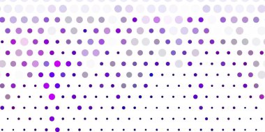 Noktalı açık pembe vektör arkaplanı. Renkli damlaları olan soyut parlak bir illüstrasyon. Duvar kağıtları, perdeler için desen.