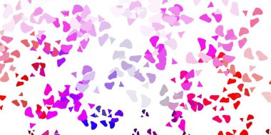 Açık pembe, rastgele şekilli kırmızı vektör arkaplan. Basit bir şekilde gradyan olan renkli soyut biçimler. Web siteniz için basit illüstrasyon.