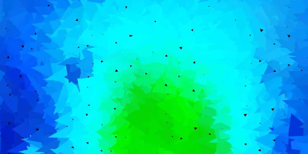 Azul Oscuro Diseño Polígono Gradiente Vectorial Verde Ilustración Abstracta Moderna — Vector de stock