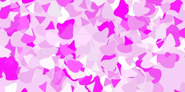 Luz Púrpura Fondo Vectorial Rosa Con Formas Aleatorias Diseño Sencillo — Vector de stock