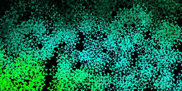 Kristallerle, üçgenlerle açık mavi vektör şablonu. Doğa tarzında üçgenleri olan güzel bir çizim. Duvar kağıtları için şablon.